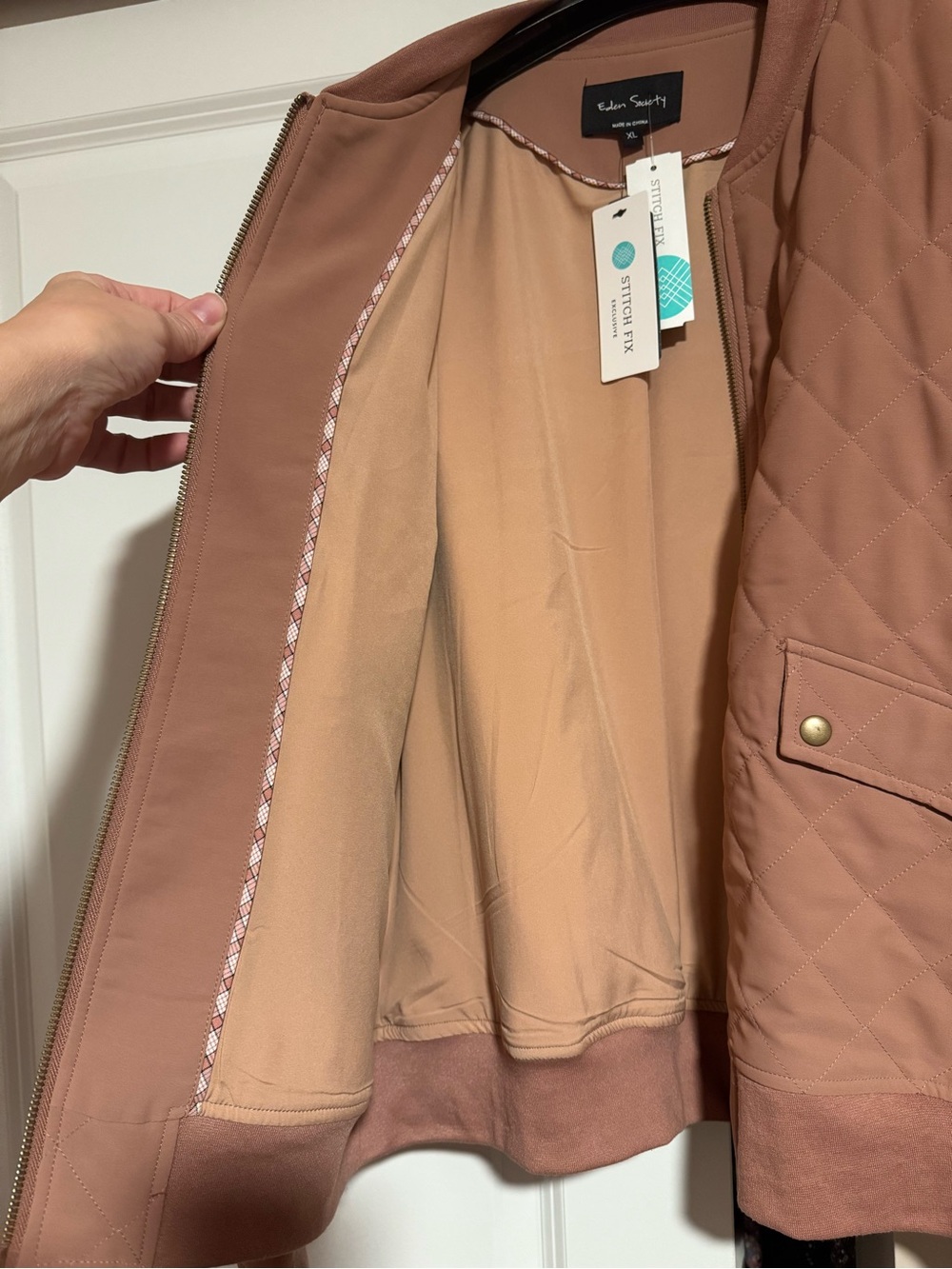 Eden Society Melodie Quilted Bomber Jacket - Picture 8 of 8